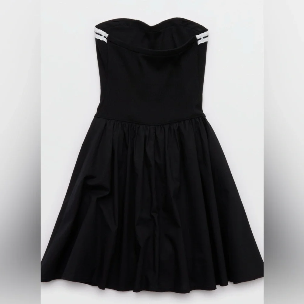Aerie•Aerie Strapless At The Barre Mini Dress•Size S•NWOT - Picture 4 of 5